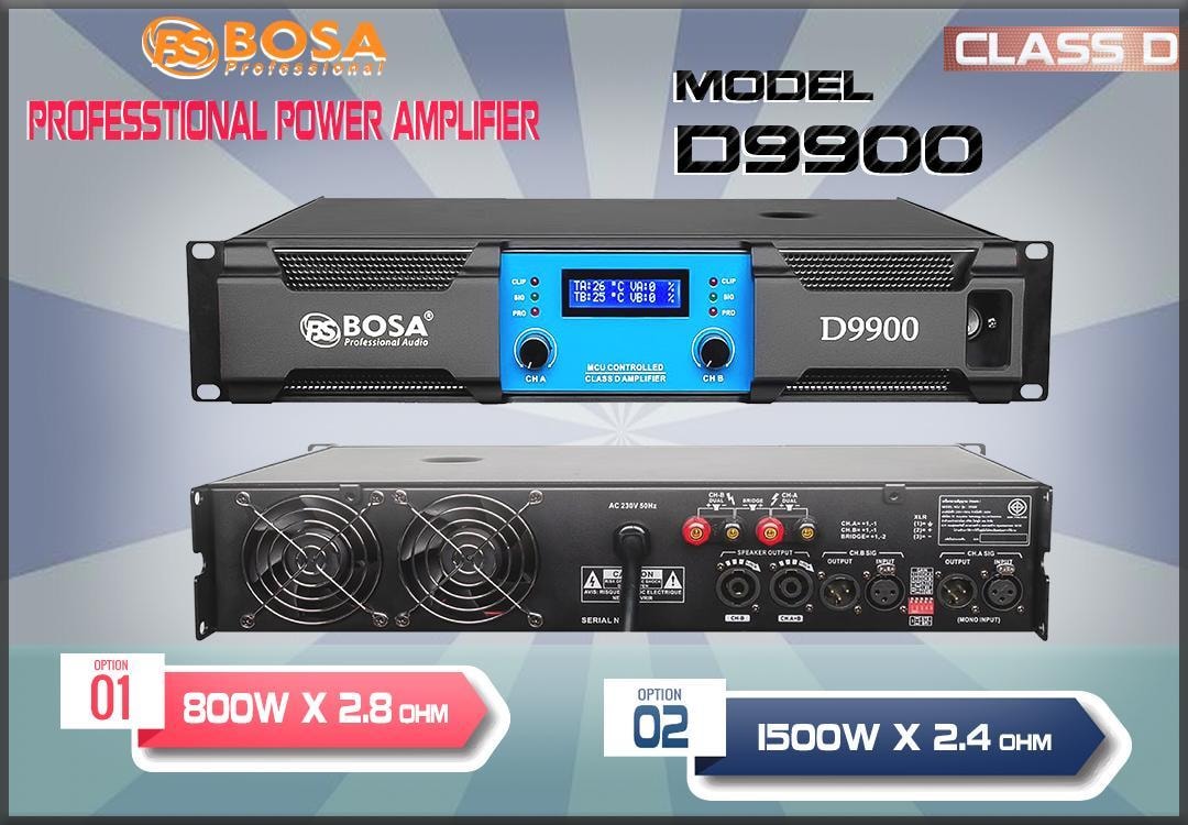 Main Power Công Suất Bosa D9900 Class D 